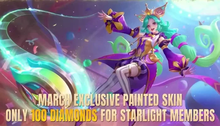 Cici March 2025 Starlight Bonus Painted skin Image via MOONTON Games Game Cuối