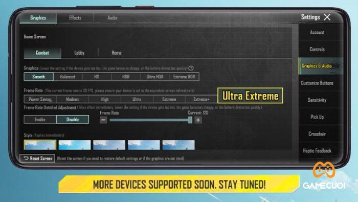 PUBG Mobile 120 FPS Supported Devices Game Cuối