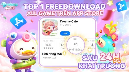 Dreamy Cafe chiếm lĩnh top đầu App Store ngay trong ngày ra mắt