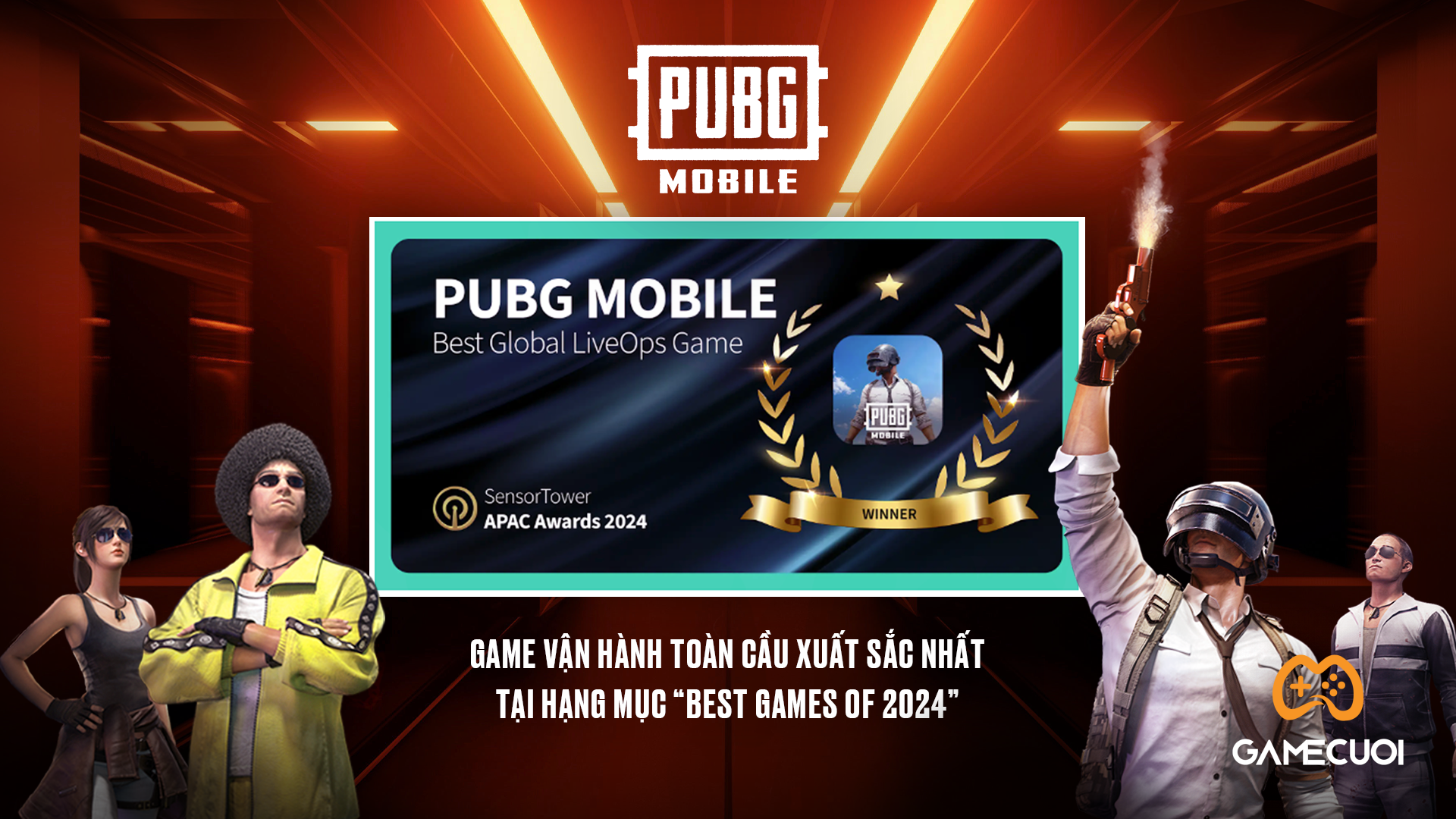 PUBG Mobile giành giải “Best Games of 2024” của Sensor Tower