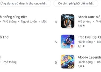 App “Thiết bị mô phỏng súng điện” đang đạt top 1 bảng xếp hạng trò chơi?
