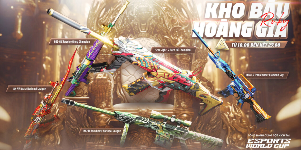 Đột Kích tung cả Kho Báu Hoàng Gia Ruby lẫn Sapphire chào mừng giải đấu EWC 2025