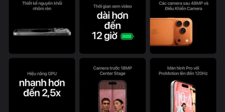 Cấu hình iPhone 17 Pro Max: Chip A19 Pro, Camera Zoom 8X và Pin Khủng Nhất Lịch Sử