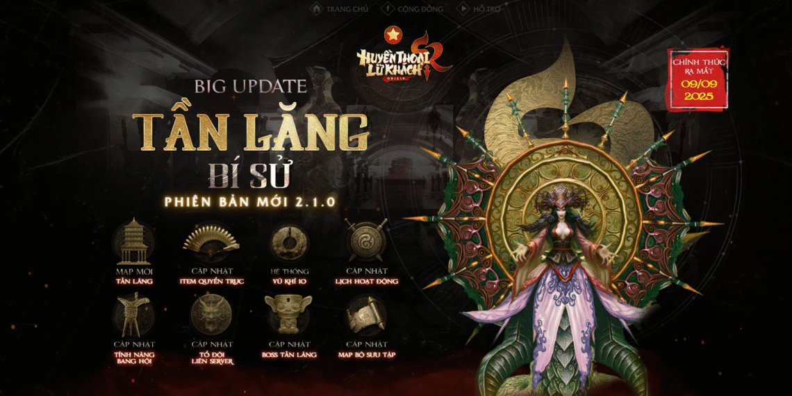 SROM – Huyền Thoại Lữ Khách ra mắt “Tần Lăng Bí Sử” ngày 09/09/2025