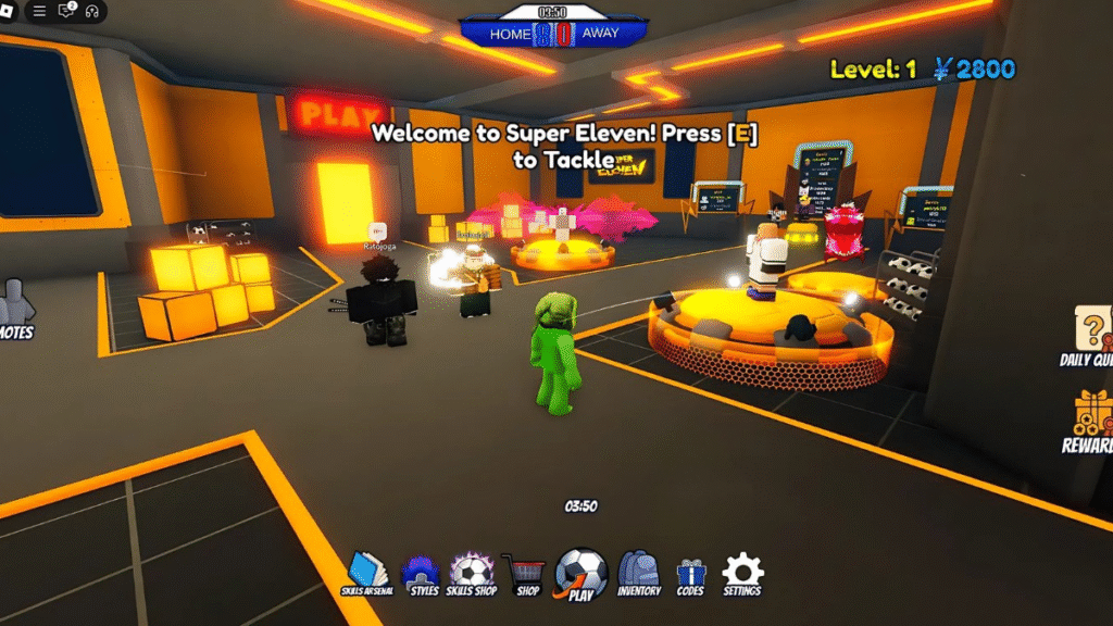 Hướng dẫn cách nhập code Super Eleven bước 1