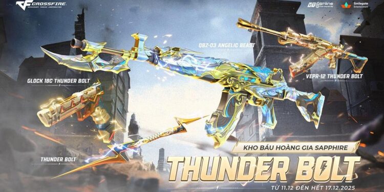 Crossfire mở cửa Kho Báu Hoàng Gia Sapphire Thunder Bolt khuấy đảo cộng đồng