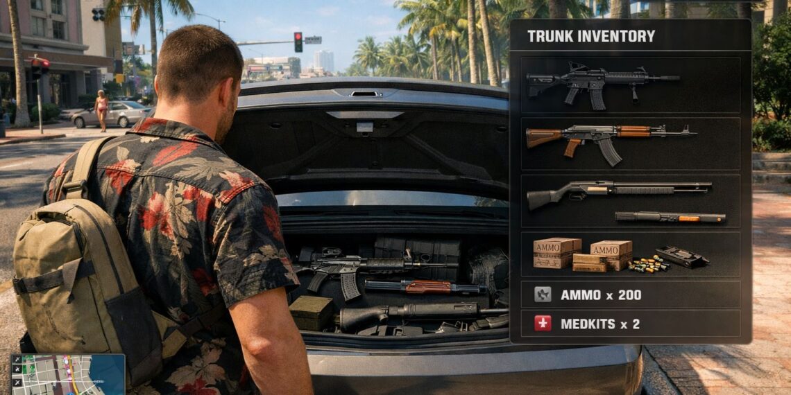 GTA 6: Người chơi sẽ chỉ mang tối đa 2 súng trường và 1 súng lục trong game?