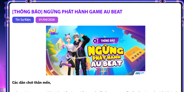 AU BEAT thông báo ngừng phát hành… đúng ngày cá tháng 4?