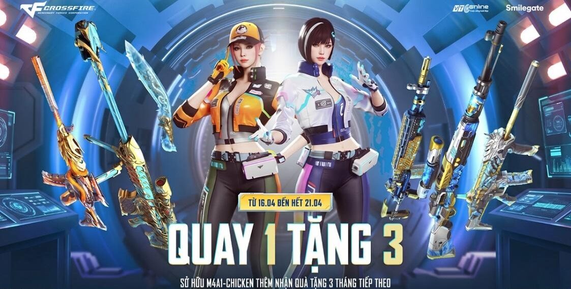 Game thủ sắp lời khủng với sự kiện “Sở hữu 1 tặng 3” từ QCMM M4A1 Chicken của Crossfire
