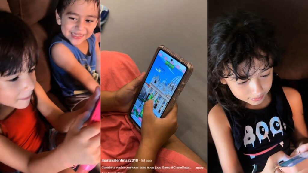 Niềm vui của các em bé thuộc thế hệ alpha khi được bay trong Crane Saga - Fly for Peace