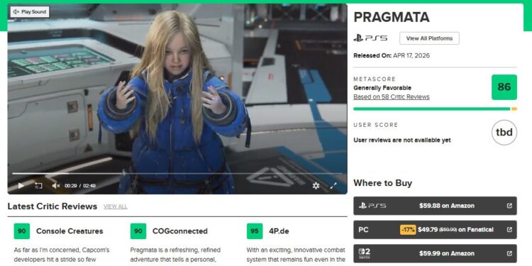 Pragmata của Capcom bùng nổ điểm số – sẵn sàng ra mắt vào 17/04