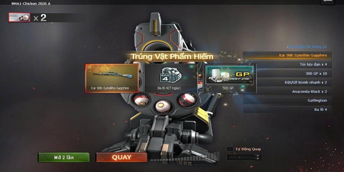 Góc nhân phẩm Đột Kích: bỏ gần 4 củ quay không ra Kar98K VIP, quay 3 quả QCMM “được tặng” lại trúng