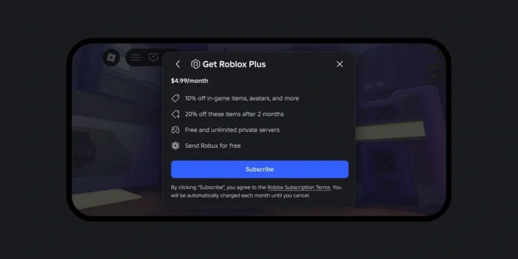 Roblox ra mắt gói đăng ký “Roblox Plus” từ 30/04 với tính năng… giảm 20% vât phẩm trong game