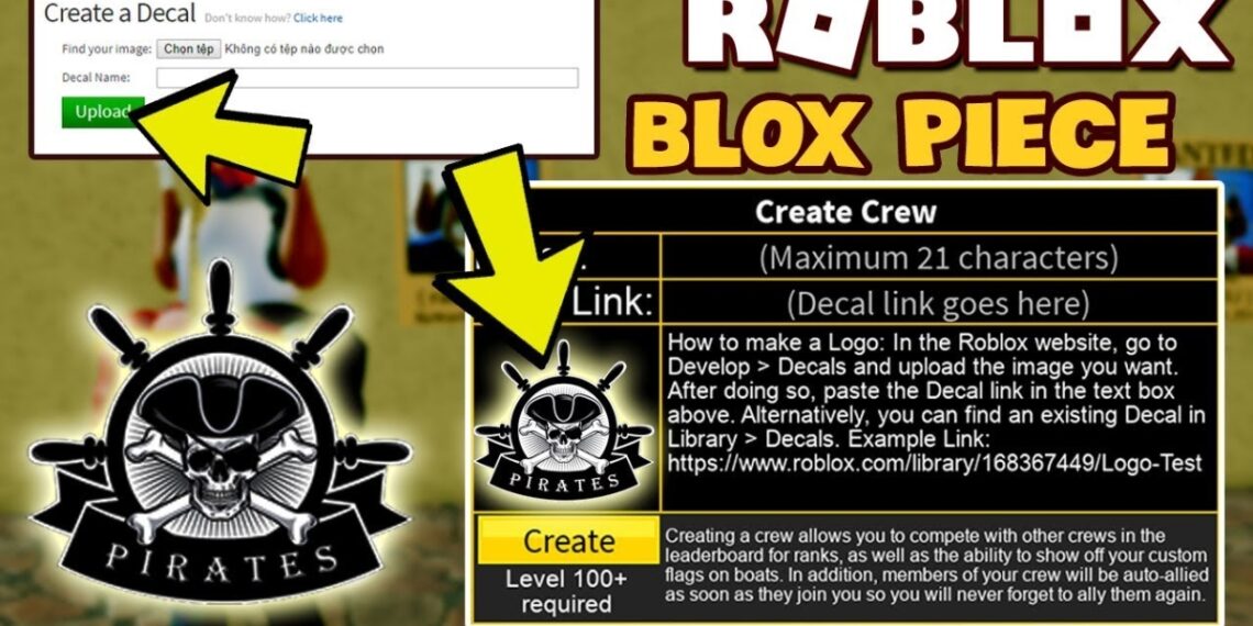 Roblox: Hướng dẫn chi tiết cách tạo băng hải tặc trong Blox Fruits