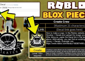 Roblox: Hướng dẫn chi tiết cách tạo băng hải tặc trong Blox Fruits