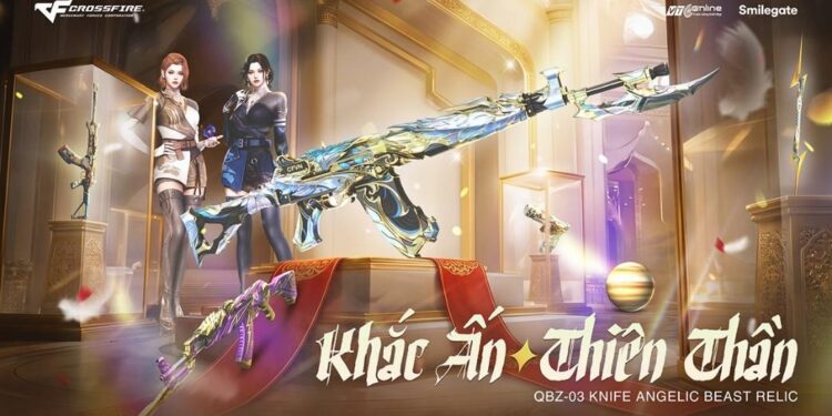 Crossfire giới thiệu vũ khí khắc ấn mới với Kho Báu Hoàng Gia Sapphire QBZ-03 Angelic Beast Relic