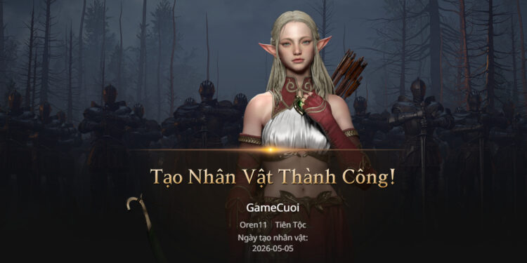 Hướng dẫn tạo tên nhân vật trước trong Lineage W