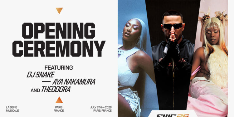 Aya Nakamura, DJ Snake và Theodora sẽ mở màn Esports World Cup 2026 tại Paris