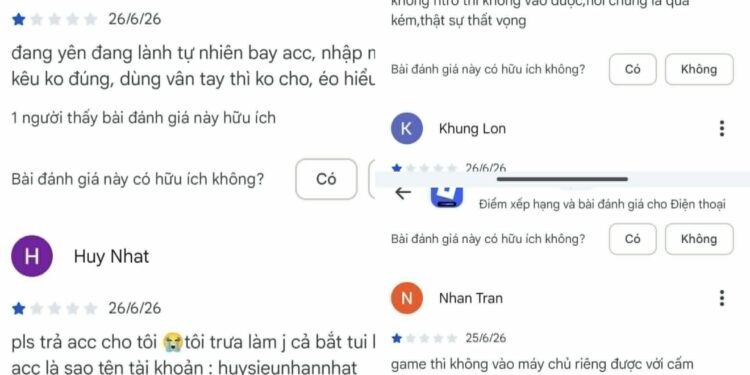 Roblox VNG lại “ăn” bão 1 sao trong những ngày cuối Tháng 6/2026
